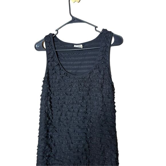 Free People Patra Little Black Mini Dress Ruffled Cocktail Party Size M - Picture 5 of 9
